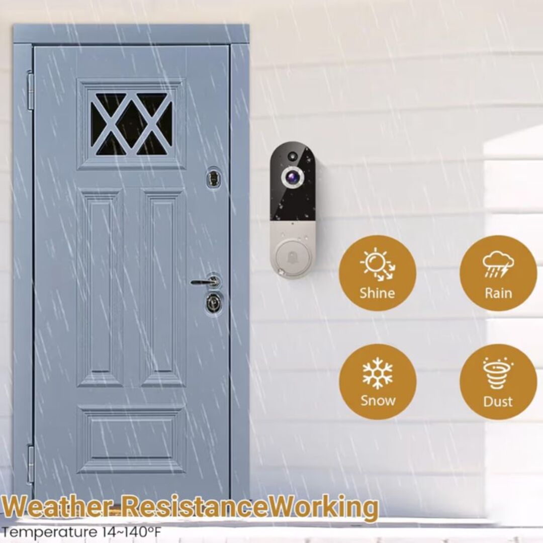 DoorVision | WiFi Deurbel met Nachtzicht en Tweerichtingsaudio