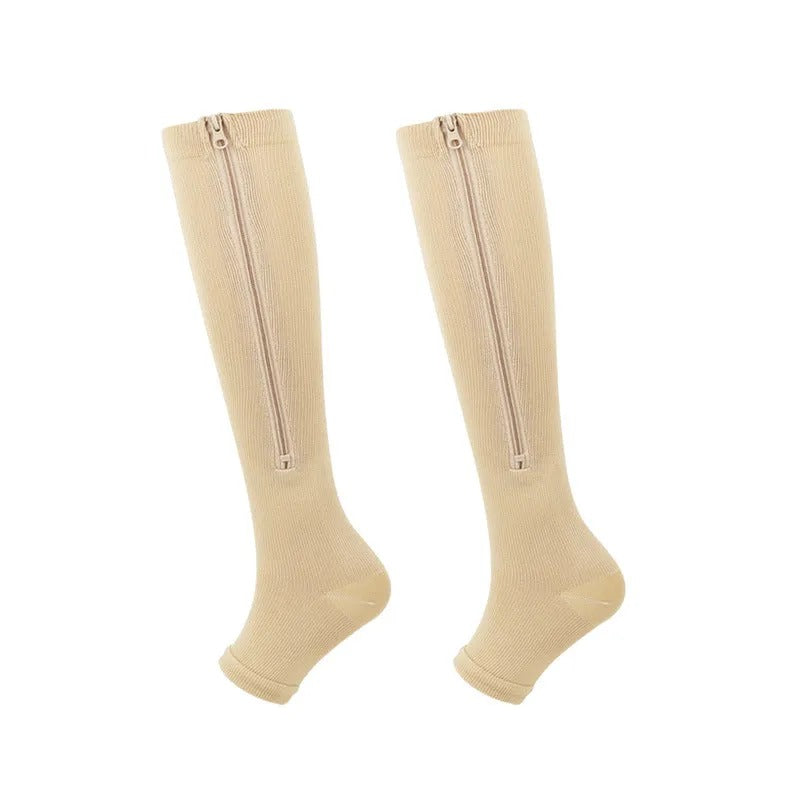 SportRits | Compressiesokken Met Rits Voor Actieve Benen