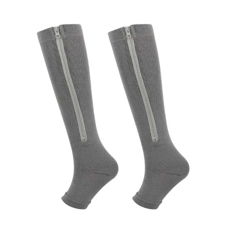SportRits | Compressiesokken Met Rits Voor Actieve Benen