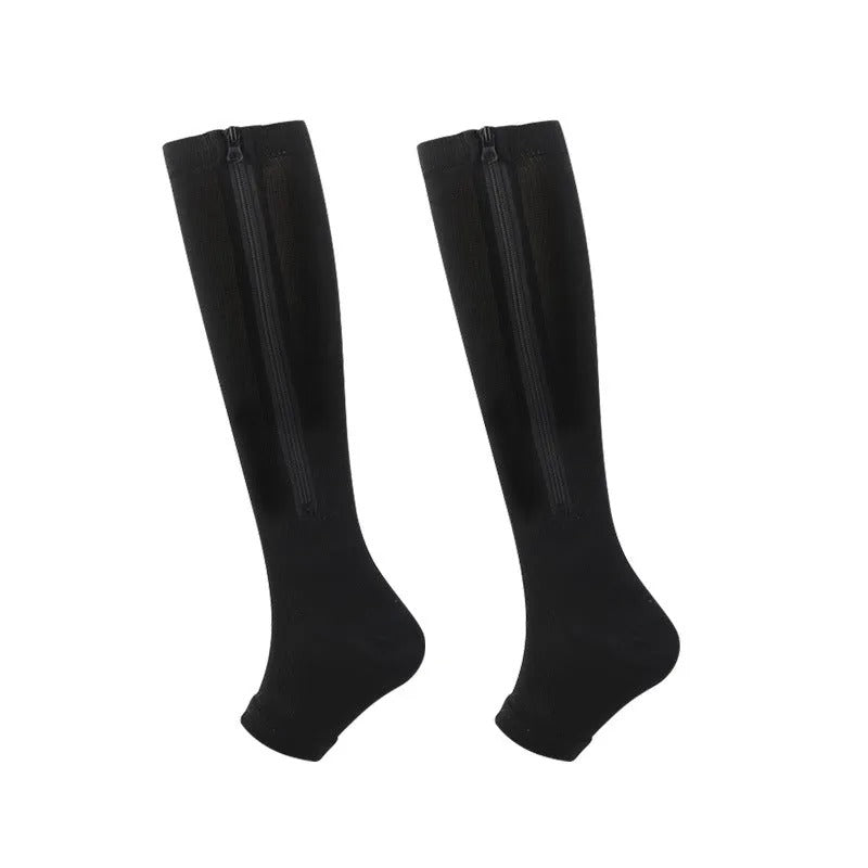 SportRits | Compressiesokken Met Rits Voor Actieve Benen