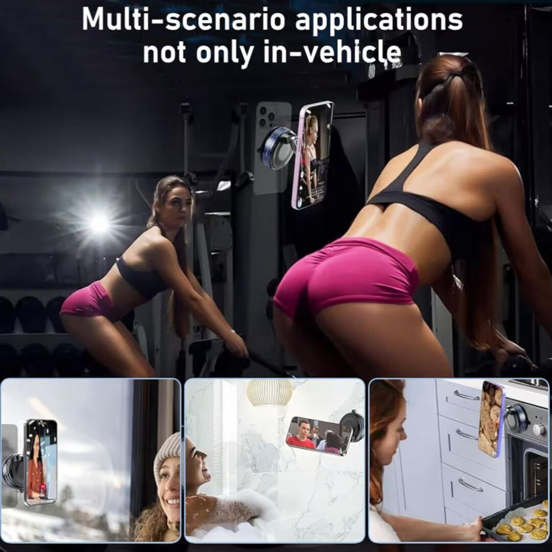 QuickMount | Ultieme Telefoonhouder voor Auto en Meer met MagSafe en Vacuüm Grip