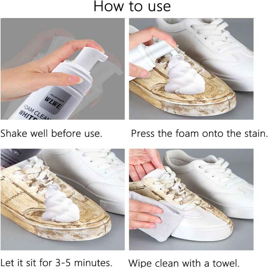 QuickShine | Waterloze Schoenenreiniger voor Direct Schone Sneakers