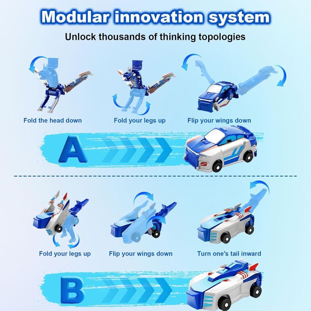 DinoGear | Magisch Transformeerbare Raceauto en Dinosaurus
