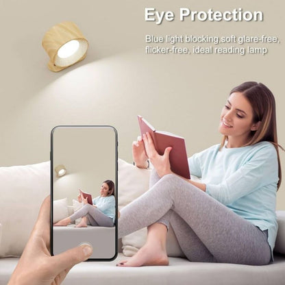 LumiWall | Minimalistische Wandlamp met 360° Rotatie & Draadloze Verlichting