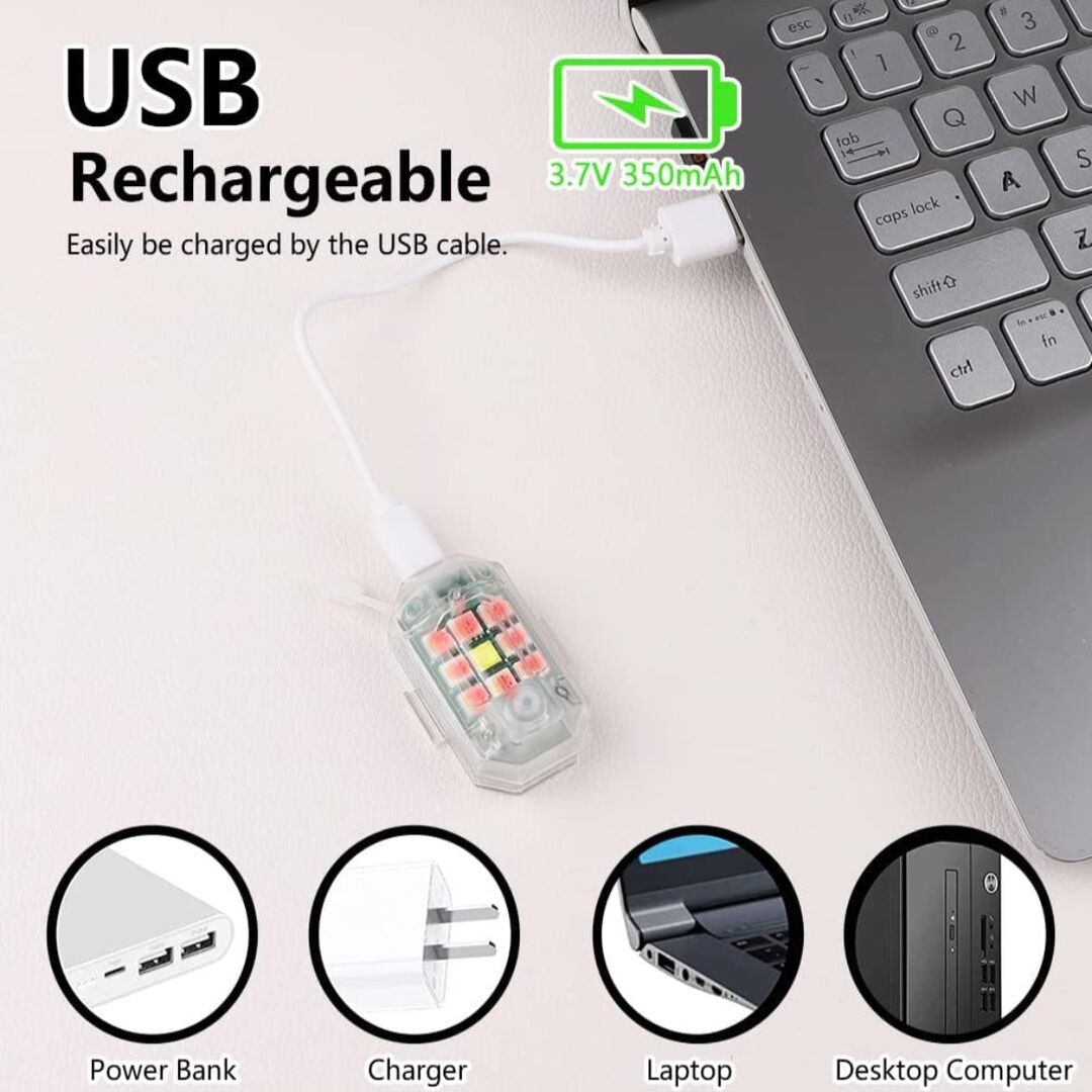 GlowRide | Multicolor LED Veiligheidslamp voor Buitenactiviteiten