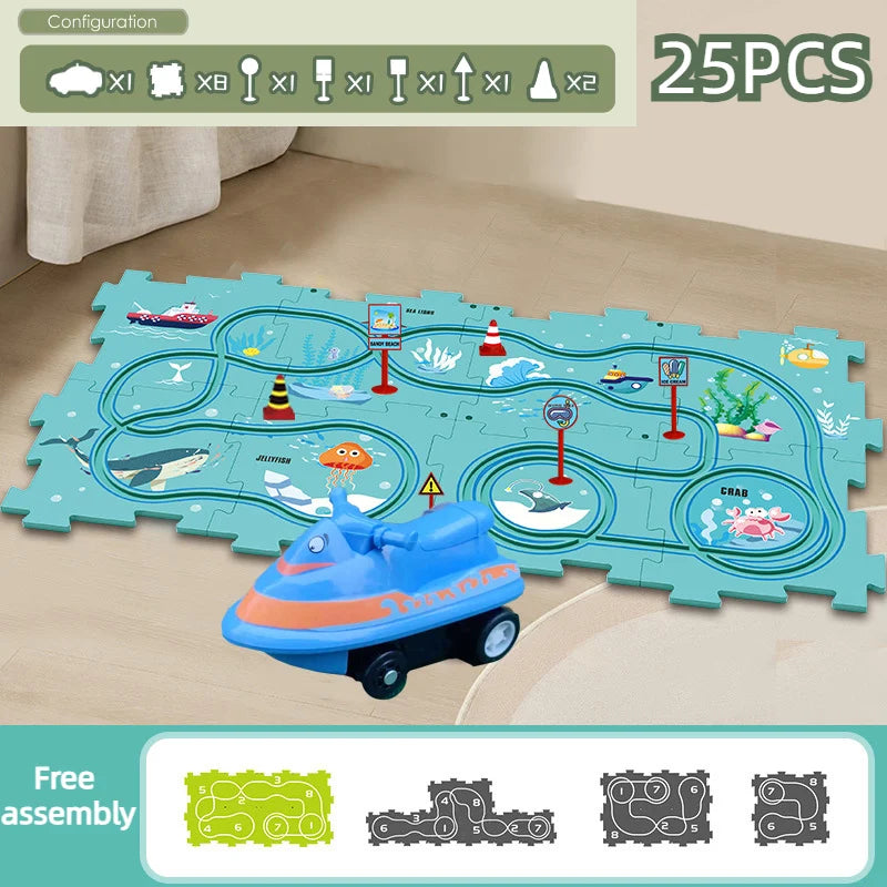 PuzzleRace | Educatief Speelspoor Set