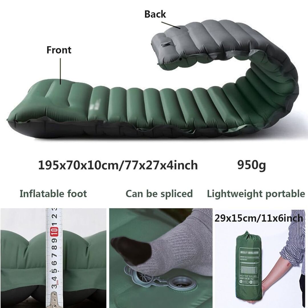TrailRest | Comfortabele Luchtmatras met Voetpomp