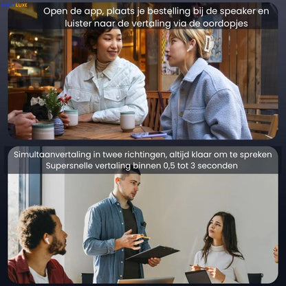 LinguaBuds | AI-oordopjes met Directe Spraakvertaling in 100+ Talen