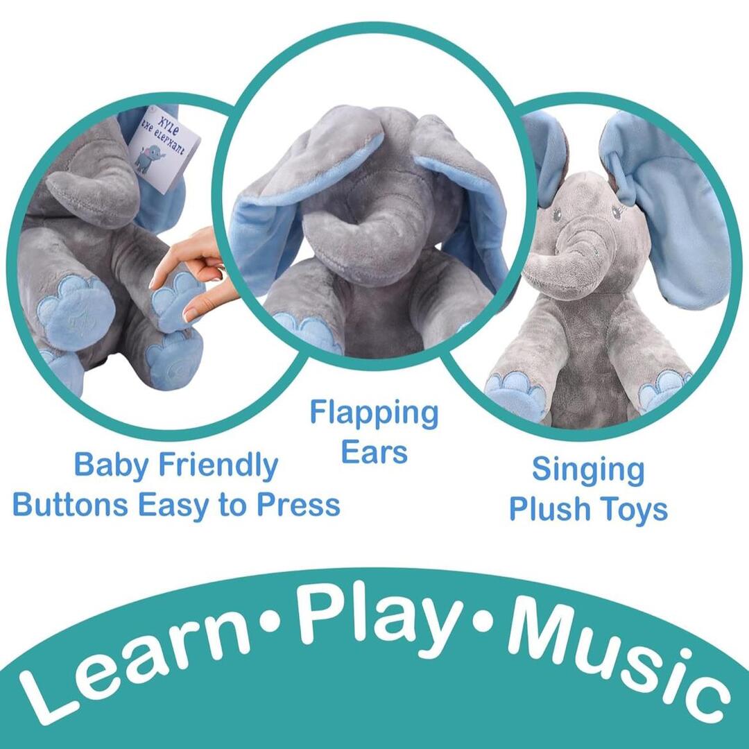 SnuggleElephant | Interactief Baby Speelgoed met Geluid
