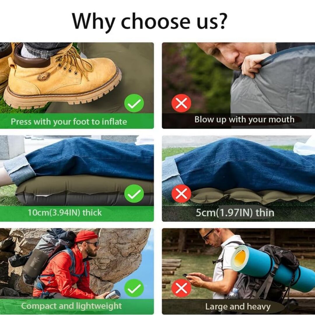 TrailRest | Comfortabele Luchtmatras met Voetpomp