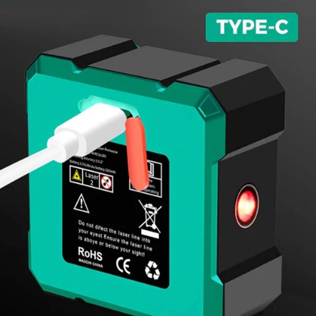 AngelPro Finder | Digitale Hoek- & Niveaumeter met Magnetische Laser