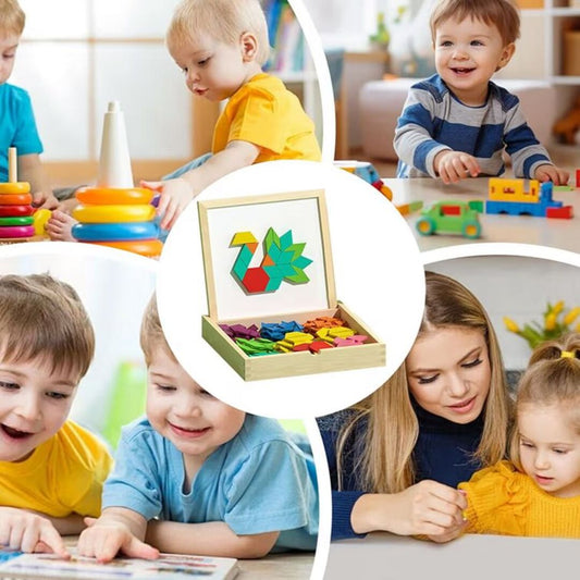 EduBlocks | 3-in-1 Magnetische Puzzel en Bouwset voor Slimme Ontwikkeling