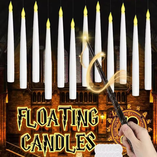 FloataLight | Zwevende LED-Kaarsen met Magische Toverstaf voor Sfeervolle Decoratie
