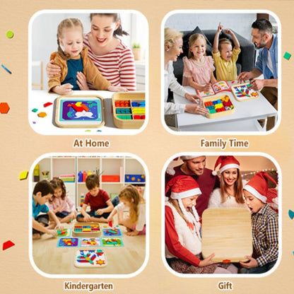 EduBlocks | 3-in-1 Magnetische Puzzel en Bouwset voor Slimme Ontwikkeling