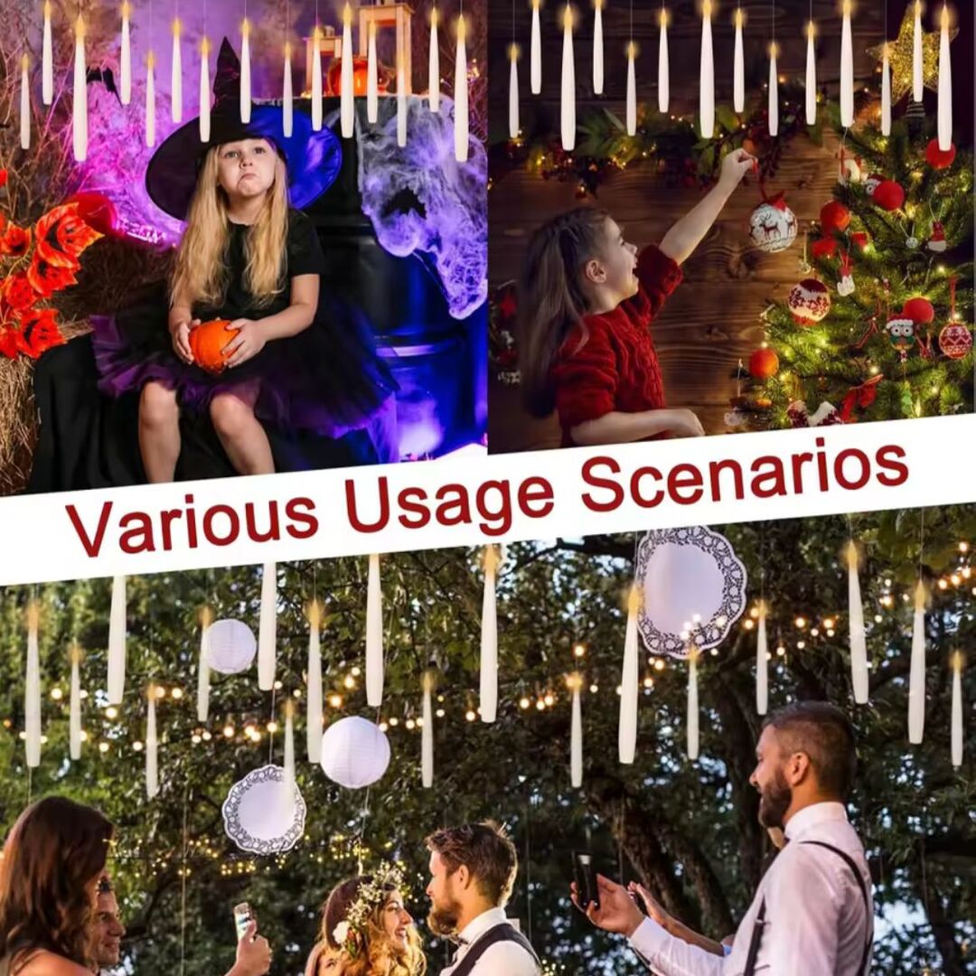 FloataLight | Zwevende LED-Kaarsen met Magische Toverstaf voor Sfeervolle Decoratie