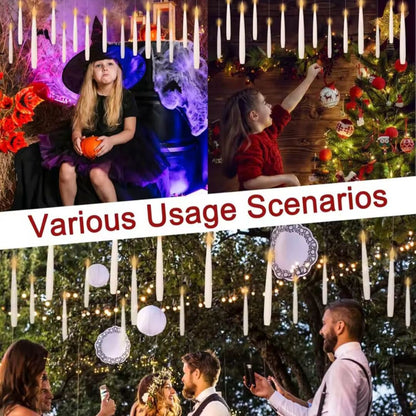 FloataLight | Zwevende LED-Kaarsen met Magische Toverstaf voor Sfeervolle Decoratie