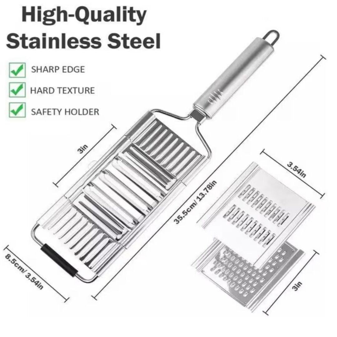 CutEase | Compacte 3-in-1 Snij- en Rasptool voor Dagelijks Gebruik