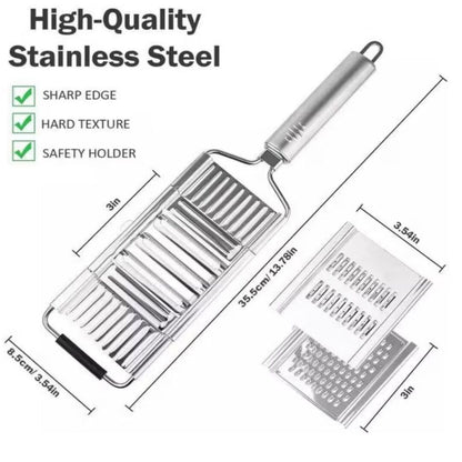 CutEase | Compacte 3-in-1 Snij- en Rasptool voor Dagelijks Gebruik