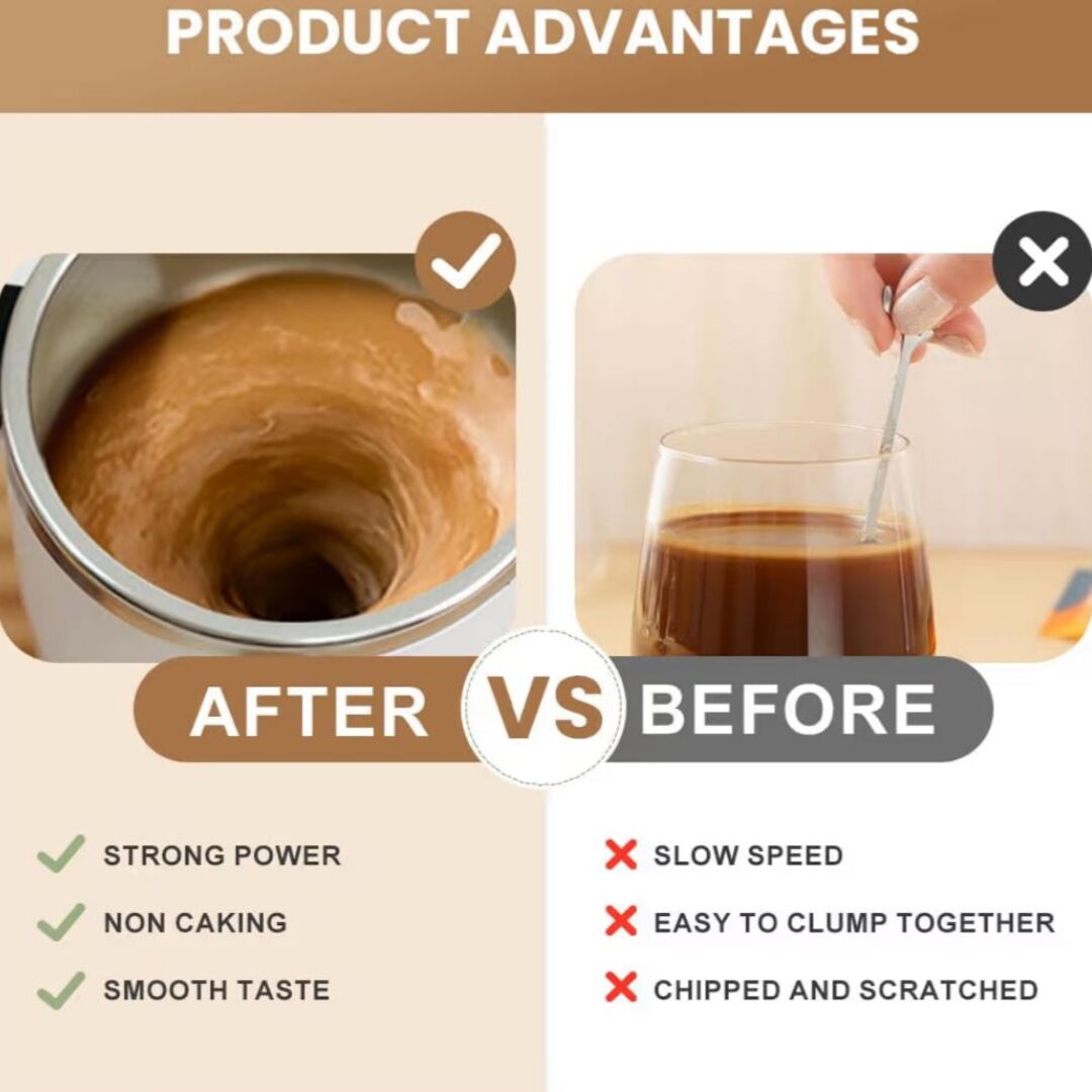 StirCup | Elektrische roermok voor klontvrije koffie en eiwitshakes