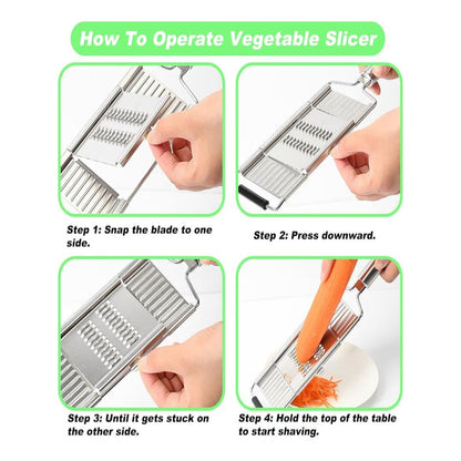 CutEase | Compacte 3-in-1 Snij- en Rasptool voor Dagelijks Gebruik