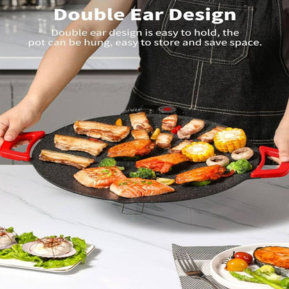 KitchenGrill | Multifunctionele Ronde Elektrogrill voor Makkelijk Grillen & Bakken