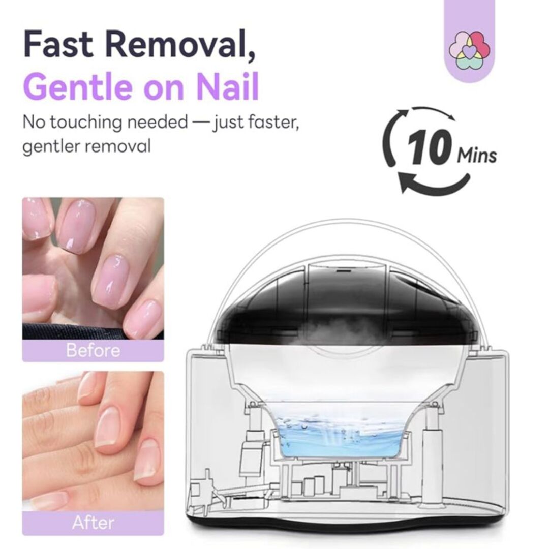 SteamNail | Moeiteloos Gel- & Acrylnagels Verwijderen met Stoom