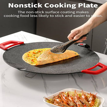 KitchenGrill | Multifunctionele Ronde Elektrogrill voor Makkelijk Grillen & Bakken