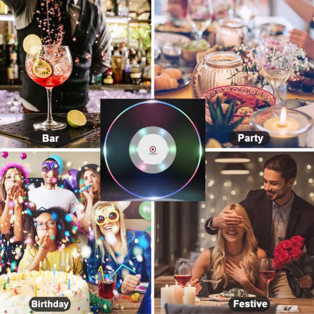GlowCoasters | Magische Drinkaccessoires voor Feestelijke Avonden