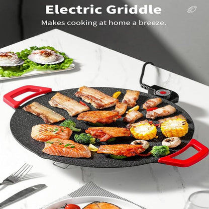 KitchenGrill | Multifunctionele Ronde Elektrogrill voor Makkelijk Grillen & Bakken