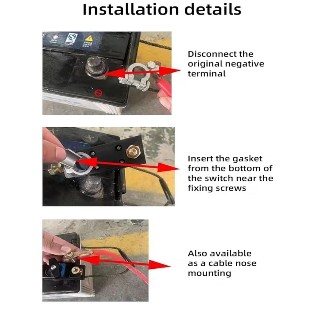 BatterySafe | Weerbestendige Accu Schakelaar voor Auto, Camper & Boot