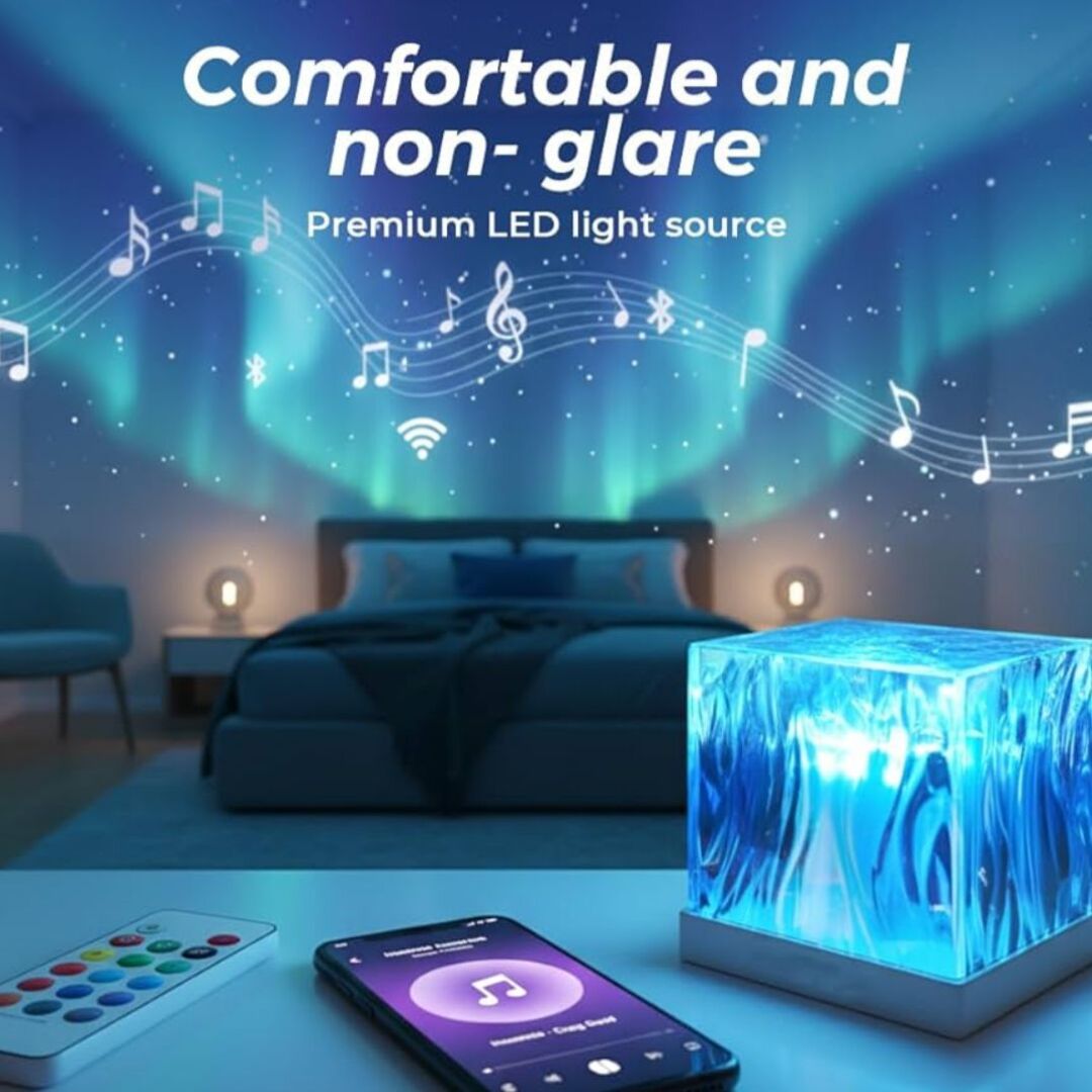 LumeGlow | 360° Projectie Lamp met 17 Kleuren voor Ontspanning en Energie