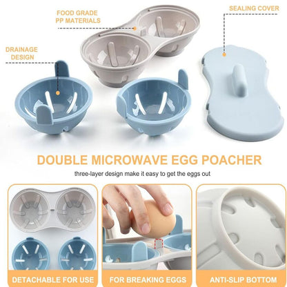 EasyPoach | Magnetron Eierkoker voor Luchtige, Perfecte Eieren