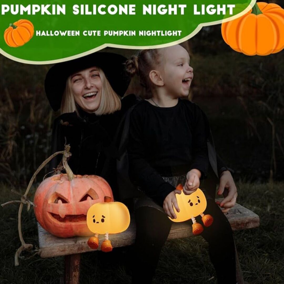 GlowPumpkin | Zachte LED Nachtlamp met Verstelbare Helderheid