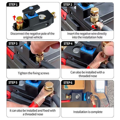 BatterySafe | Weerbestendige Accu Schakelaar voor Auto, Camper & Boot