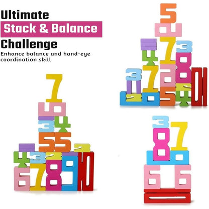 CountStack | Educatief Houten Stapelspel voor Spelenderwijs Rekenen