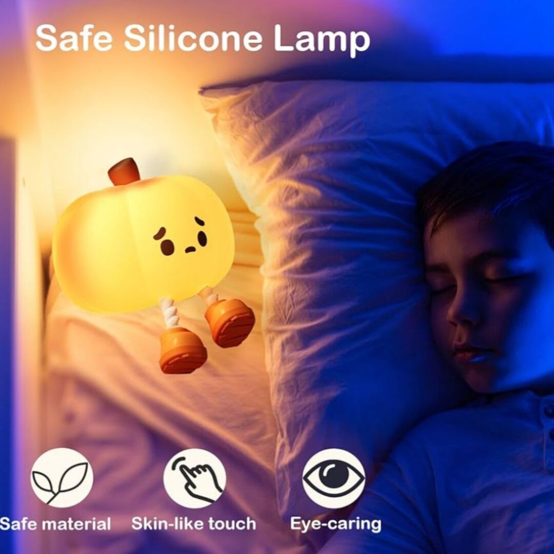 GlowPumpkin | Zachte LED Nachtlamp met Verstelbare Helderheid