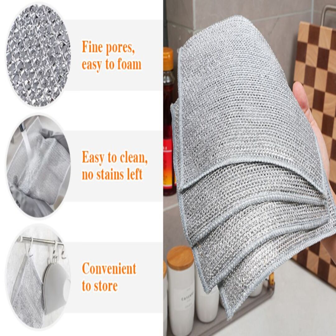SteelScrub | Herbruikbare Vaatdoekjes voor Hardnekkig Vuil