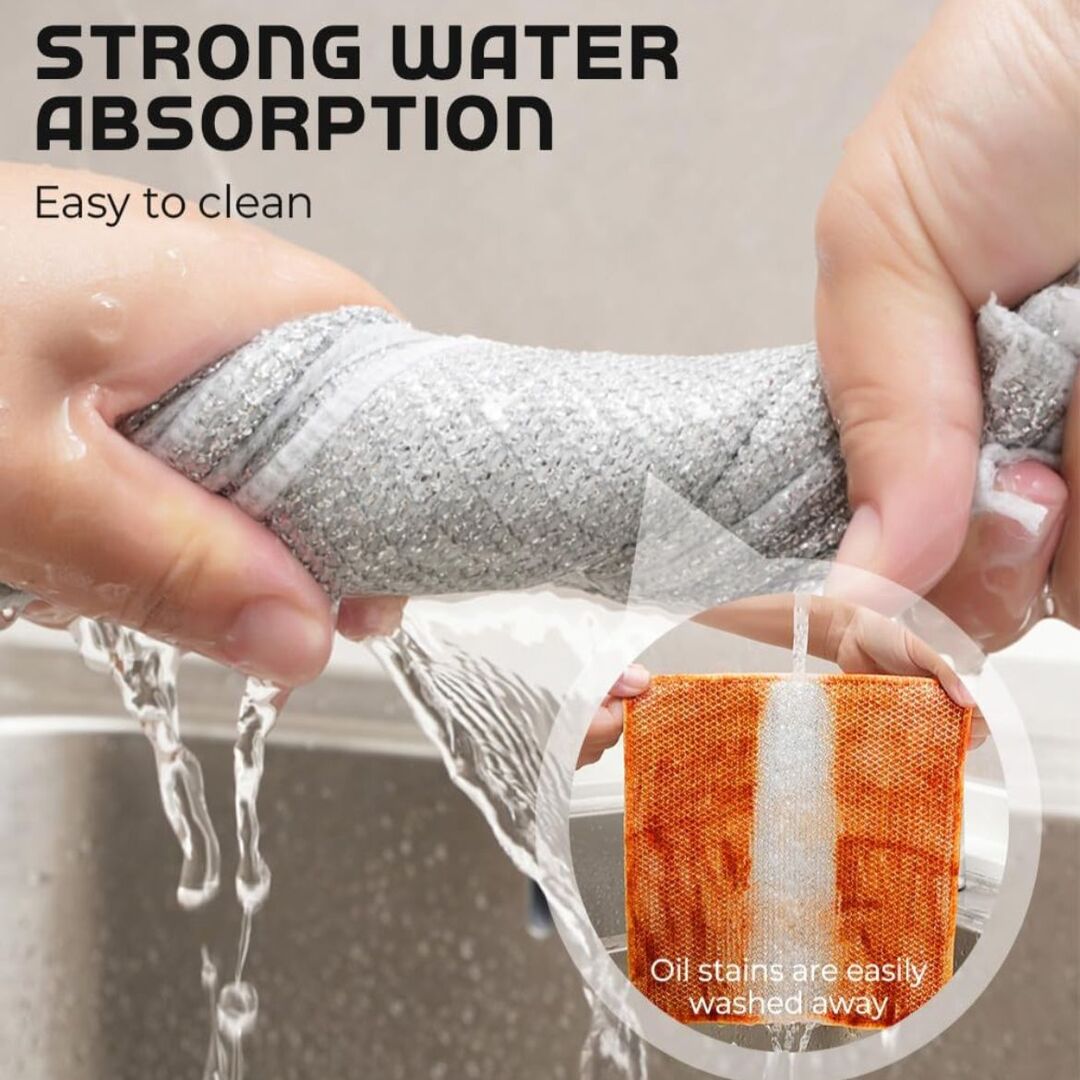 SteelScrub | Herbruikbare Vaatdoekjes voor Hardnekkig Vuil