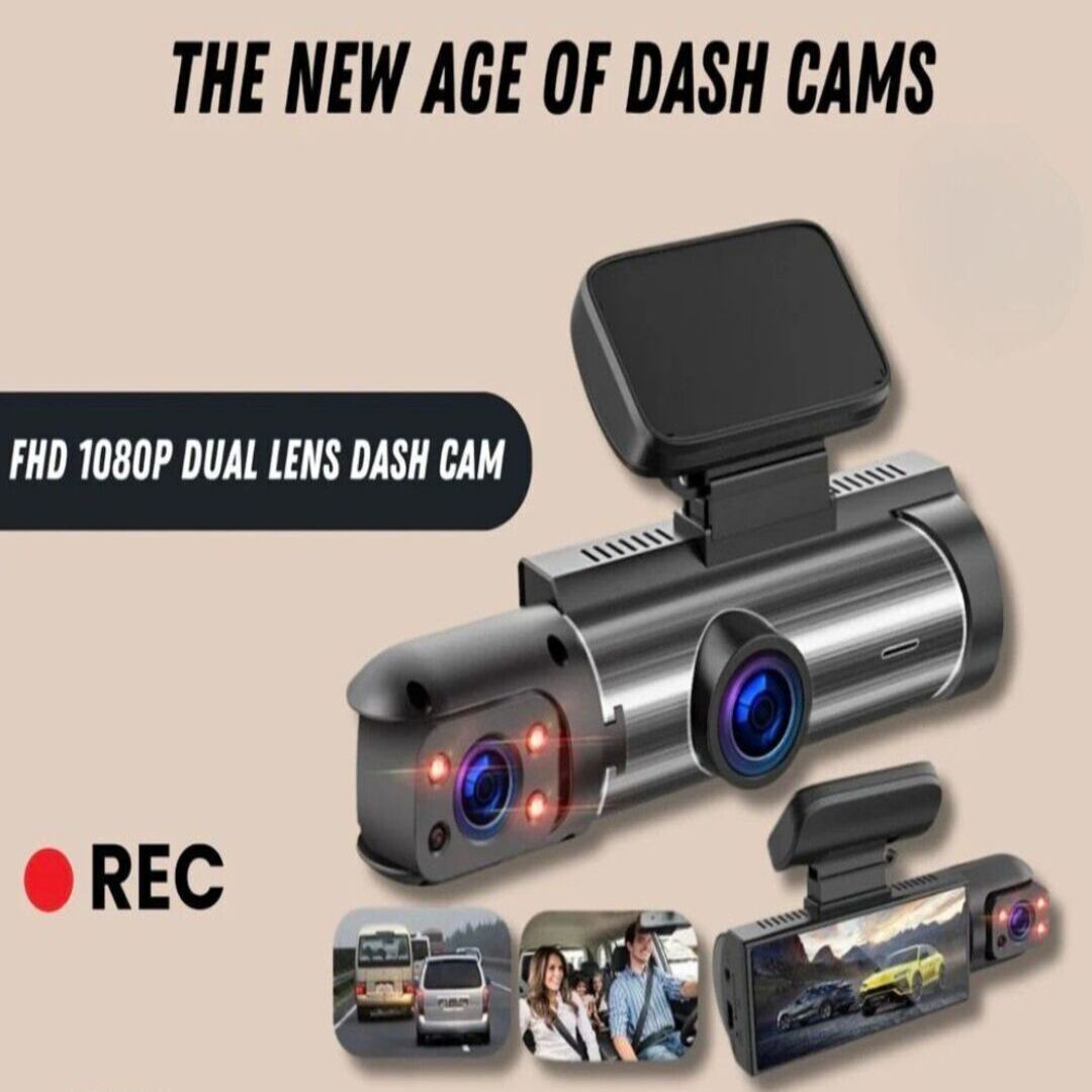 DriveGuard | 1080P Dashcam met Nachtzicht, Audio & Bewegingsdetectie