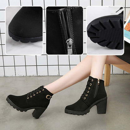 ChikStep Boots | Dameslaarzen met Blokhak & Dikke Zool voor Stijl en Comfort