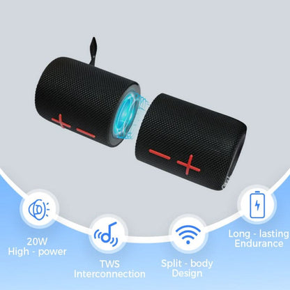 TwinBeats | Draadloze Bluetooth Luidspreker met Afneembaar Design & Krachtig 20W Geluid