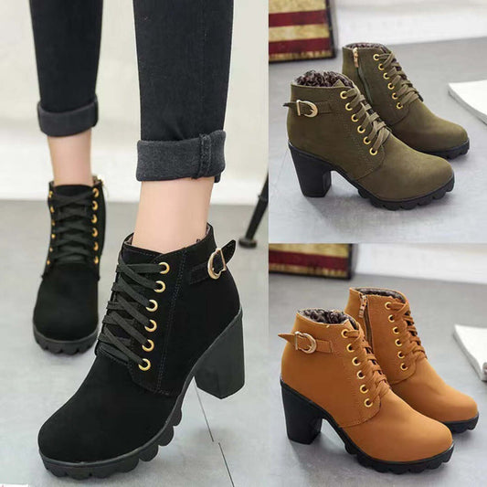 ChikStep Boots | Dameslaarzen met Blokhak & Dikke Zool voor Stijl en Comfort