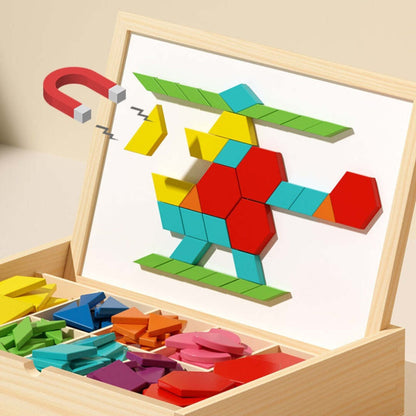 EduBlocks | 3-in-1 Magnetische Puzzel en Bouwset voor Slimme Ontwikkeling