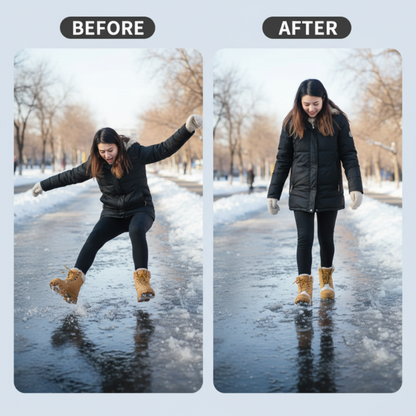 SnowSecure | Antislip Schoenhoes met 5 Stalen Spikes voor Veilige Winterstappen