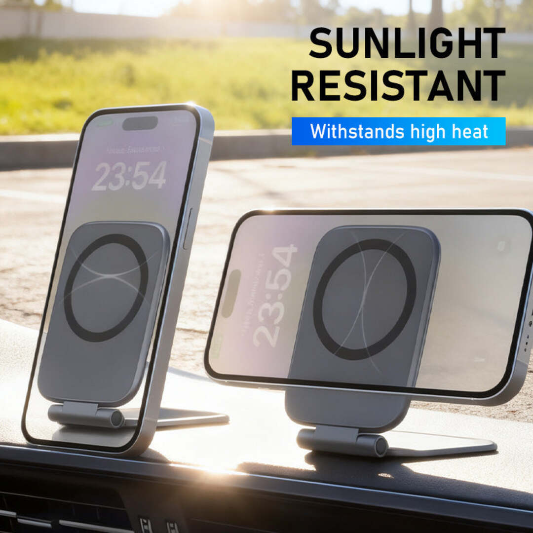 GripDrive | Ultra-Dunne Magnetische Telefoonhouder met 270° Verstelbaarheid