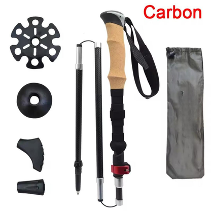 PeakWalker | Opvouwbare en Hoogte Verstelbare Wandelstokken voor Ultiem Comfort