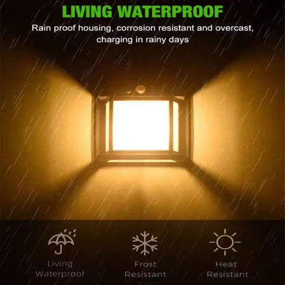 SolarSense | Beweging Sensor Zonnewandlamp voor Efficiënte Buitenverlichting