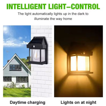 SolarSense | Beweging Sensor Zonnewandlamp voor Efficiënte Buitenverlichting
