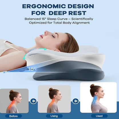 NeckBalance | Slim Hoofdkussen met Gezondheidsgerichte Ondersteuning en Ademend Design
