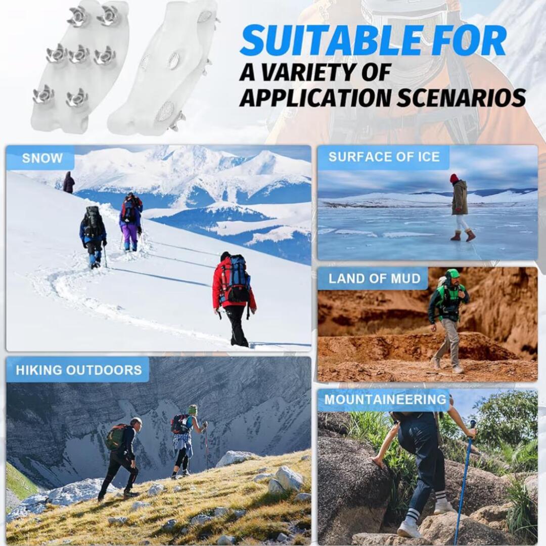 SnowSecure | Antislip Schoenhoes met 5 Stalen Spikes voor Veilige Winterstappen